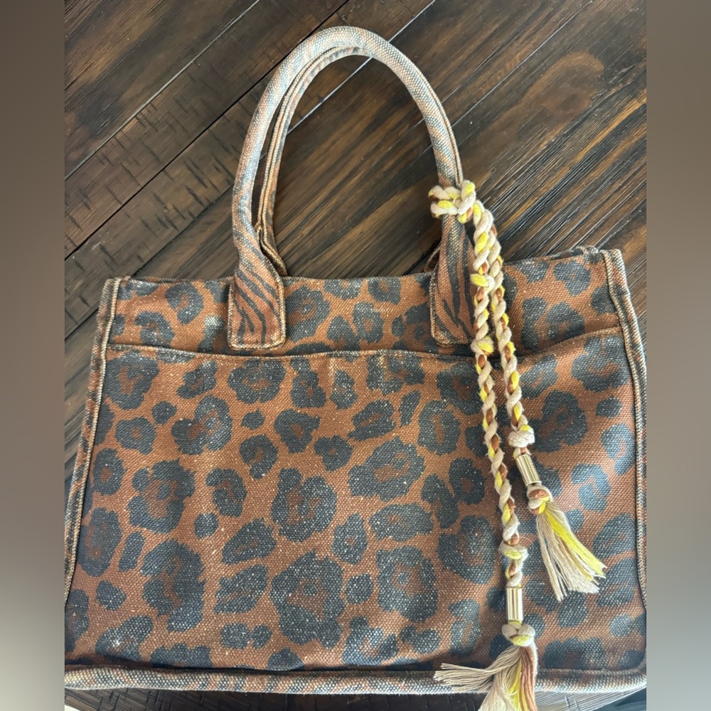 Vince Camuto Leopard Print Orla Tote Bag